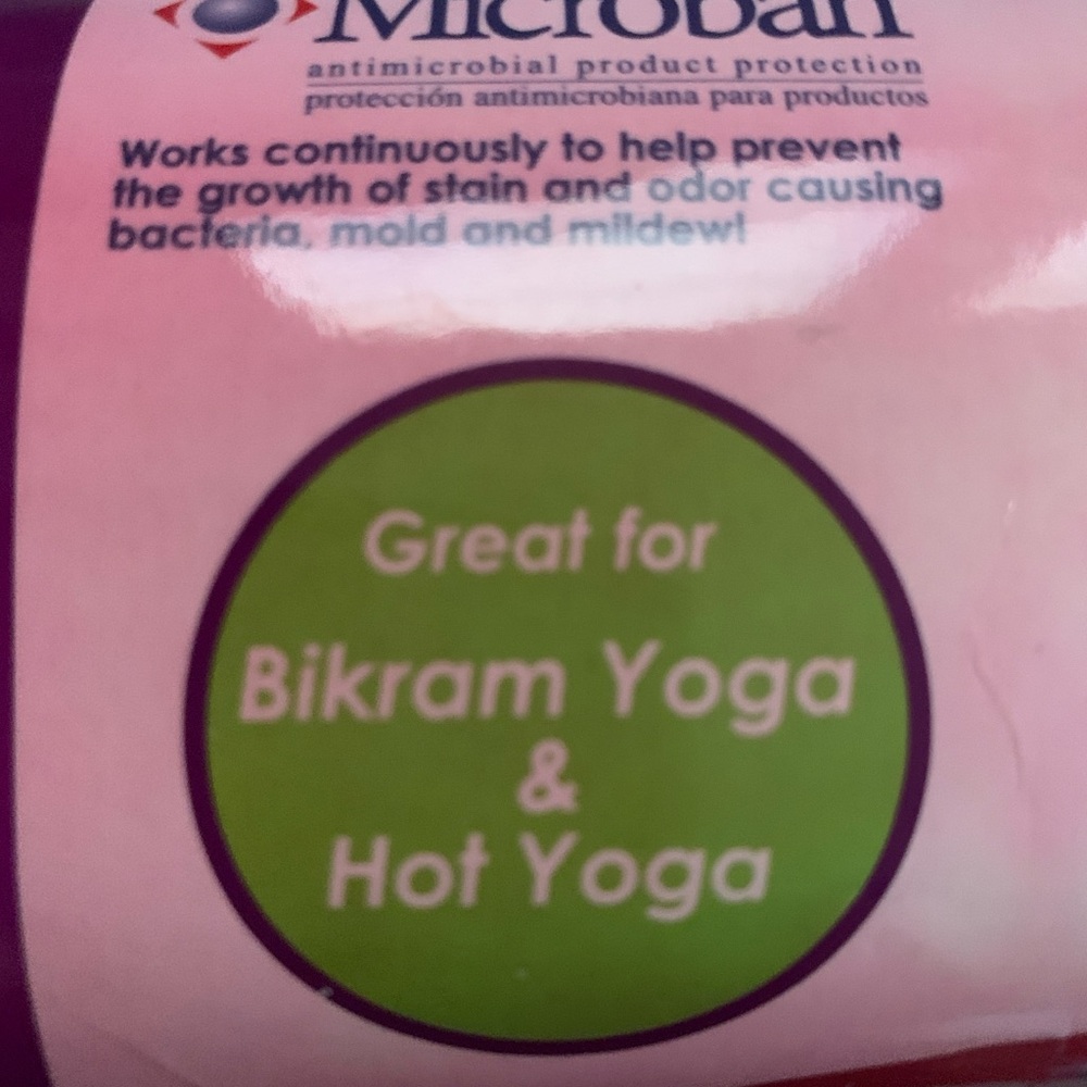 NWT Microban Pink Yoga Towel Mat - Picture 5 of 5